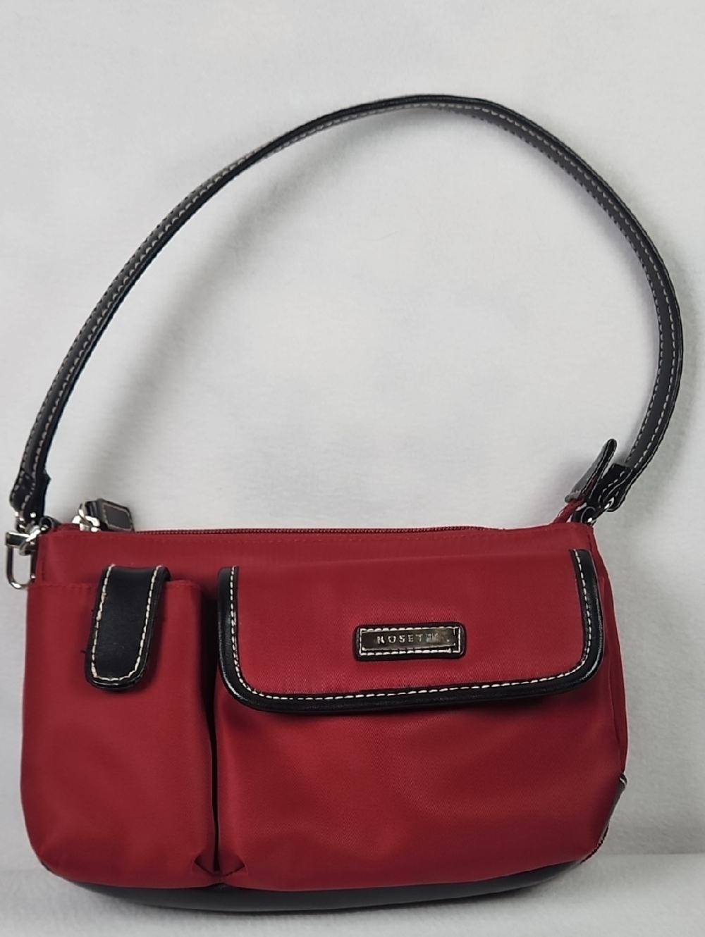 Rosetti Red Shoulder Bag with Black Accents CLEARANCE